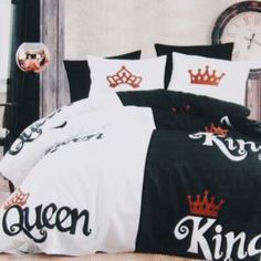 Комплекты постельного белья Постельный комплект Bahar queen - king двуспальный евро