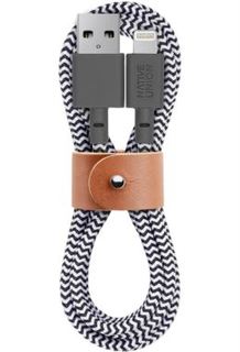 Кабели и переходники Кабель Native Union Belt Cable Lightning Taupe BELT-L-ZEB-2 зебра