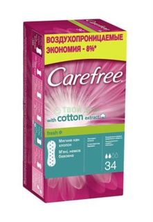 Средства личной гигиены Прокладки Carefree Cotton Fresh 34 шт