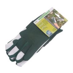 Перчатки садовые Verdemax зелено-серые M