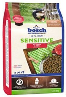 Сухой корм для собак Корм для собак BOSCH Sensitive ягненок, рис 1 кг
