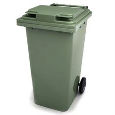 Емкости и мешки для мусора Контейнер для мусора зеленый 240л Ай-Пласт (24.С29/24.C29.S18)