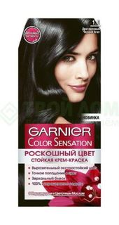 Средства по уходу за волосами Краска Garnier Color Sensation 1.0 110 мл Драгоценный чёрный агат (C4090700)