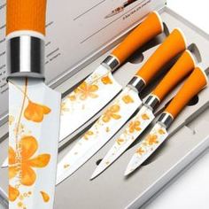 Ножи, ножницы и ножеточки Набор ножей 4 предмета нон стик Mayer&boch
