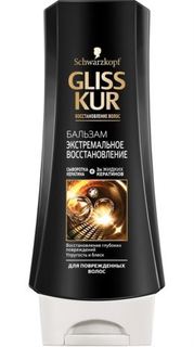 Средства по уходу за волосами Бальзам GLISS KUR Экстремальное восстановление 400 мл