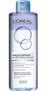 Уход за кожей лица Мицеллярная вода LOreal Paris бифазная 400 мл LOreal