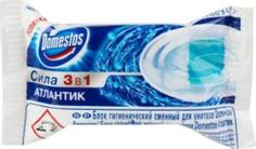 Средства для ванной и туалета Запасной блок для унитаза Domestos Атлантик 3в1 40г