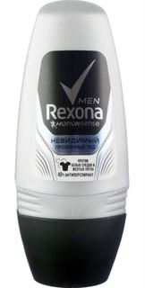 Средства по уходу за телом Дезодорант шариковый Rexona Men Невидимый Прозрачный лед 50мл