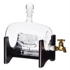 Посуда для напитков Декантер-бочонок Everblooming 750мл с кораблем внутри