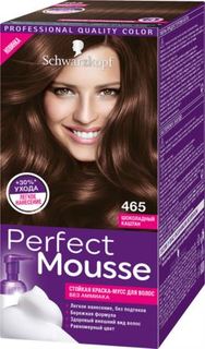 Средства по уходу за волосами Краска-мусс для волос Schwarzkopf Perfect Mousse 465 Шоколадный каштан