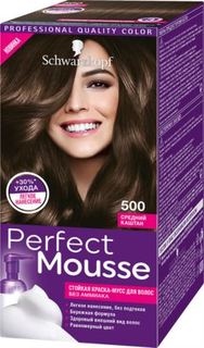Средства по уходу за волосами Краска-мусс для волос Schwarzkopf Perfect Mousse 500 Средний каштан