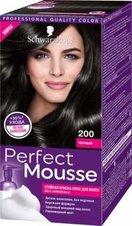 Средства по уходу за волосами Краска-мусс для волос Schwarzkopf Perfect Mousse 200 Черный