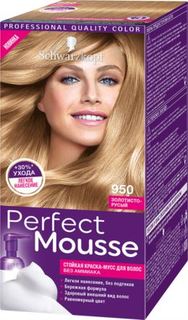 Средства по уходу за волосами Краска-мусс для волос Schwarzkopf Perfect Mousse 950 Золотисто-русый