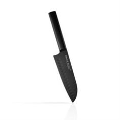 Ножи, ножницы и ножеточки Нож сантоку Fissman shinto 18см с покрытием black non-stick coating