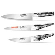 Ножи, ножницы и ножеточки Набор кухонных ножей Global 3 предмета