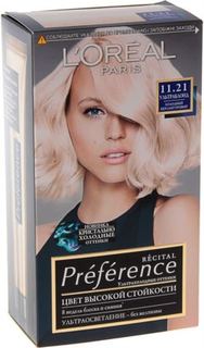 Средства по уходу за волосами Краска для волос LOreal Paris Recital Preference 11.21 Ультраблонд LOreal
