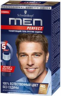 Средства по уходу за волосами Тонирующий гель Schwarzkopf Men Perfect 40 натуральный темно-русый