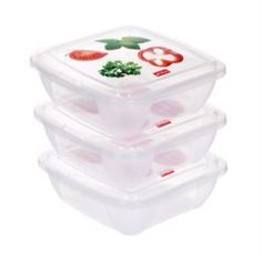 Лотки, контейнеры Комплект контейнеров Phibo Fresco для холодильника и микроволновой печи 3х0,5 л