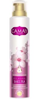 Средства по уходу за телом Мусс для душа Camay Sakura 200 мл