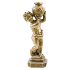 Мебель и декор Bogacho Подсвечник-статуэтка Путти с кувшином (правый) Bogacho