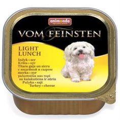Влажный корм и консервы для собак Корм для собак Animonda Vom Feinsten Light lunch индейка, сыр 150 г