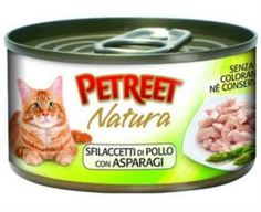 Влажный корм и консервы для кошек Корм для кошек PETREET Куриная грудка, спаржа 70г