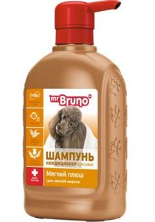 Косметика Шампунь для собак Mr.Bruno Мягкий плюш для мягкой шерсти 350 мл