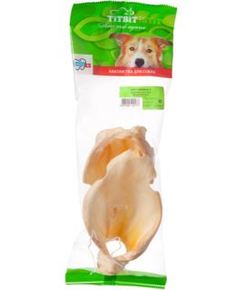 Лакомства для собак Лакомство TITBIT Ухо говяжье 2 257 г