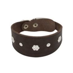 Амуниция Ошейник для собак ZOOEXPRESS Камбала 1сл Коричневый 35 см