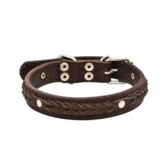 Амуниция Ошейник для собак ZOOEXPRESS Колосок 2сл Коричневый 50 см