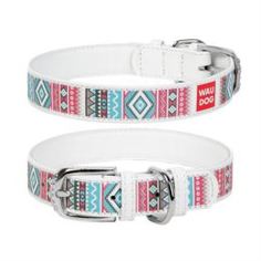 Амуниция Ошейник для собак CoLLaR Waudog с рисунком Цветы 27-36 см