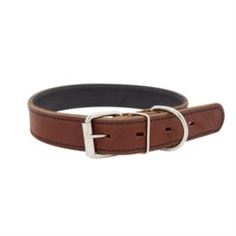 Амуниция Ошейник для собак ZOOEXPRESS Строченый 2сл Коричневый 55 см