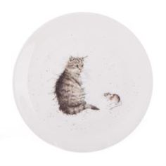 Столовая посуда Тарелка Royal Worcester Забавная фауна Кот и мышь 20 см