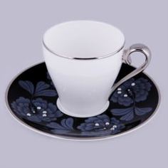 Чайные пары и сервизы Чашка с блюдцем Hankook/Prouna Блэк Палас 2 предмета