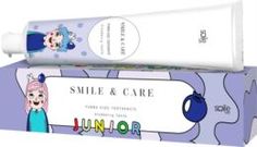 Детские товары для ухода за полостью рта Детская зубная паста Smile Care Junior Черника 30 мл