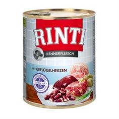 Влажный корм и консервы для собак Корм для собак RINTI Мясной гурман Куриные сердечки 800 г