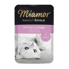 Влажный корм и консервы для кошек Корм для кошек MIAMOR Королевское рагу Утка в соусе 100 г