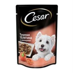 Влажный корм и консервы для собак Корм для собак Cesar Тушеная телятина с овощами 100 г