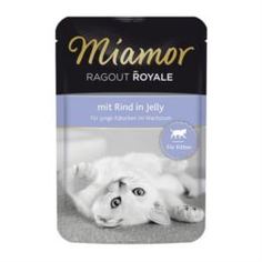 Влажный корм и консервы для кошек Корм для котят MIAMOR Королевское рагу Говядина 100 г