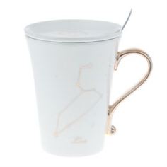 Чашки и кружки Набор из 3 предметов Eco cup знаки зодиака: кружка лев 380мл,крышка, ложка