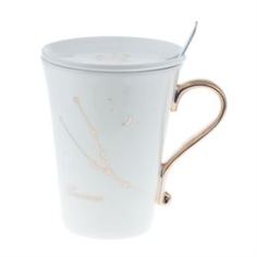 Чашки и кружки Набор из 3 предметов Eco cup знаки зодиака: кружка телец 380мл,крышка, ложка