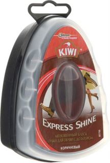 Средства по уходу за обувью Губка Kiwi Express Shine c дозатором коричневый 7 мл