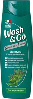 Средства по уходу за волосами Шампунь для жирных волос Содалис wash&go 400 мл
