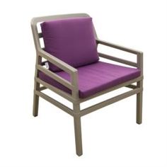Кресла и стулья Стул с подушками 2шт Nardi aria tortoro/melanzana