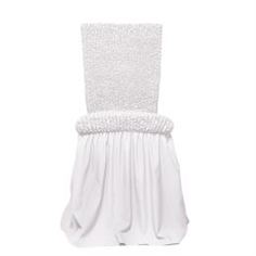 Чехлы для мебели Чехол на стул с юбкой Микрофибра Белый жемчуг Еврочехол