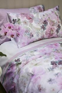 Комплекты постельного белья Постельный комплект Fazzini monet семейный 145х200 см white/rosa