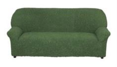 Чехлы для мебели Чехол на 3-х местный диван Микрофибра Зеленый Еврочехол