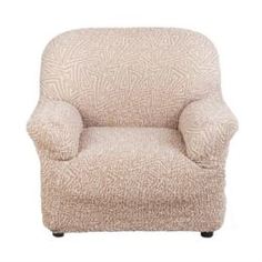 Чехлы для мебели Чехол на кресло Виста Меандр бежевый Еврочехол