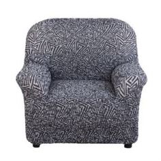 Чехлы для мебели Чехол на кресло Виста Меандр серый Еврочехол