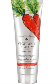 Уход за кожей лица Маска для лица Vegetable Beauty Очищающая успокаивающая с экстрактом моркови 200 мл